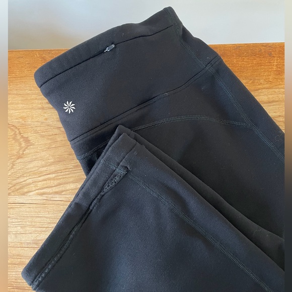 Athleta Altitude Pant in Polartec Stretch Fleece Lined Black Flawed Women’s S - Picture 3 of 11